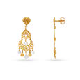 Jhumka Style Gold Drop Earrings,,hi-res image number null