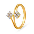 Ravishing Floral Diamond Finger Ring,,hi-res image number null