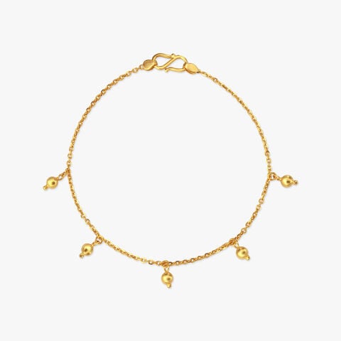 Dancing Beads Gold Bracelet