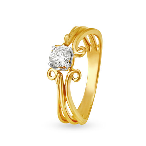 Stellar Flowerbud Solitaire Ring