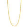 18KT Yellow Gold Textured Flat Gold Chain,,hi-res image number null