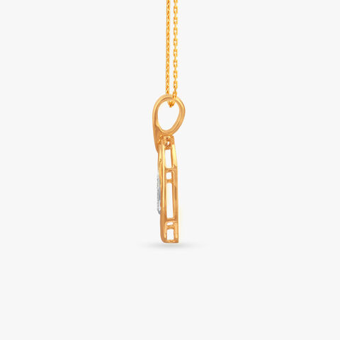 Celestial Loop Diamond Pendant