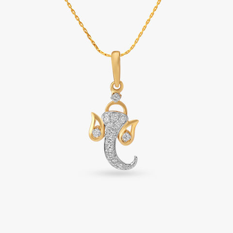 Jai Ganesh Diamond Pendant