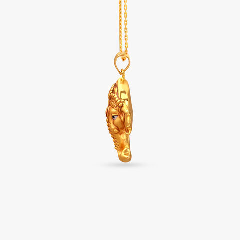 Ganesha Art Gold Pendant