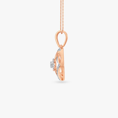 Delicate Bloom Diamond Pendant