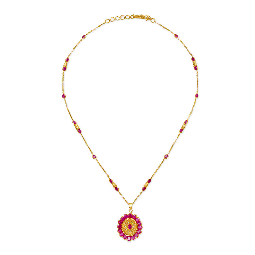 Ruby outlet pendant tanishq