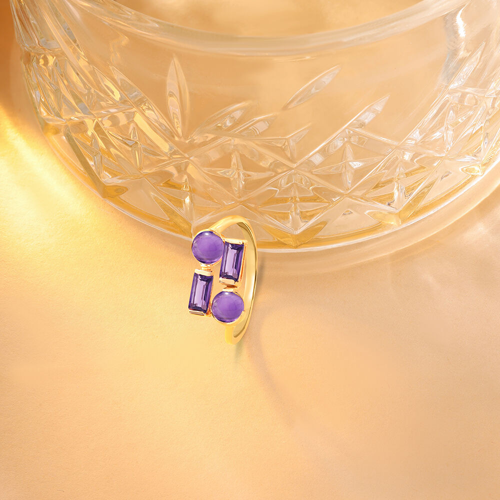Tanishq amethyst ring on sale