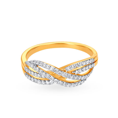Entwined Elegance Diamond Finger Ring