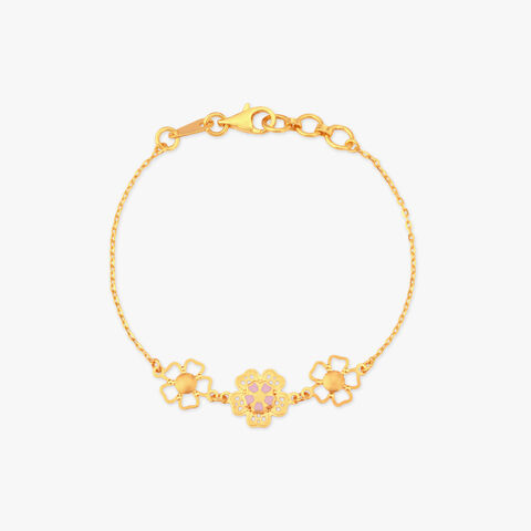 Petal Parade Gold Bracelet for Kids