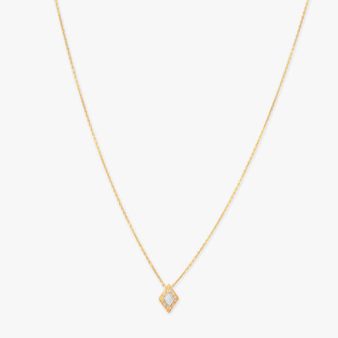 Prism Whisper Diamond Pendant with Chain and Earrings Set