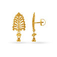 Nature Inspired Gold Drop Earrings,,hi-res image number null