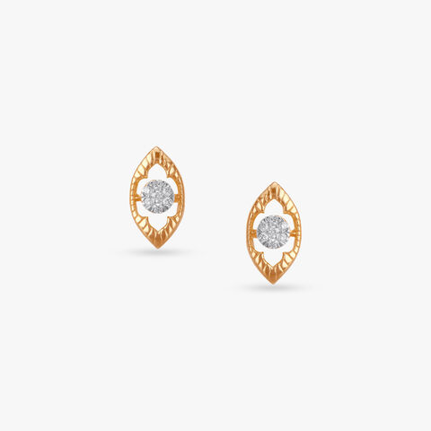 Petal Armour Diamond Stud Earrings