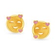 Cute Smiley Emoticon Stud Earrings for Kids,,hi-res image number null