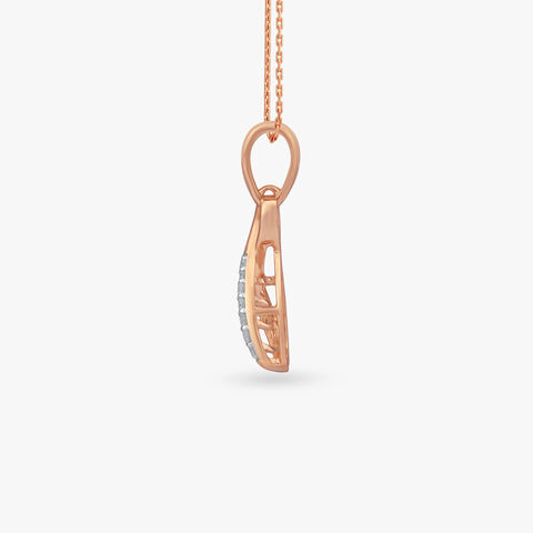 Blushed Flow Diamond Pendant