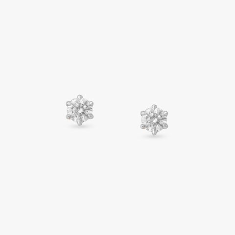 Eternal Brilliance Solitaire Stud Earrings