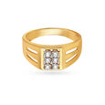 Charismatic Men's Square Matt Diamond Finger Ring,,hi-res image number null