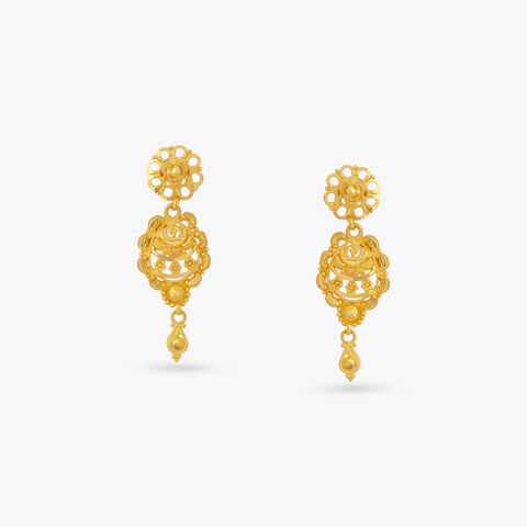 Tiny Treasure Gold Drop Earrings for Kids