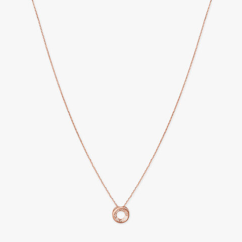 Orbit Muse Gold Pendant with Chain and Earrings