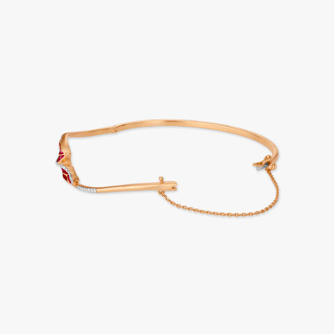 Butterfly Flutter Diamond Bangle