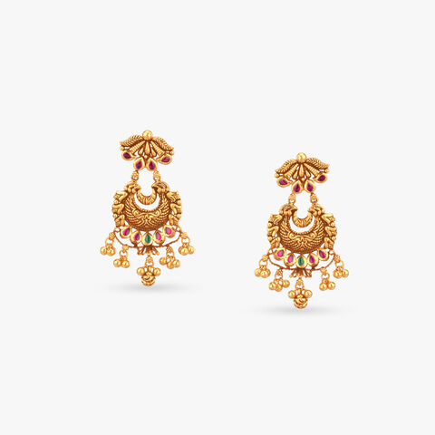 Regal Harmony Gold Drop Earrings