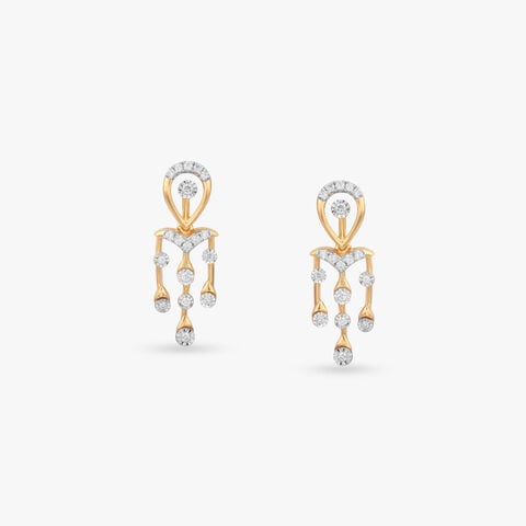 Rainfall Arch Diamond Drop Earrings