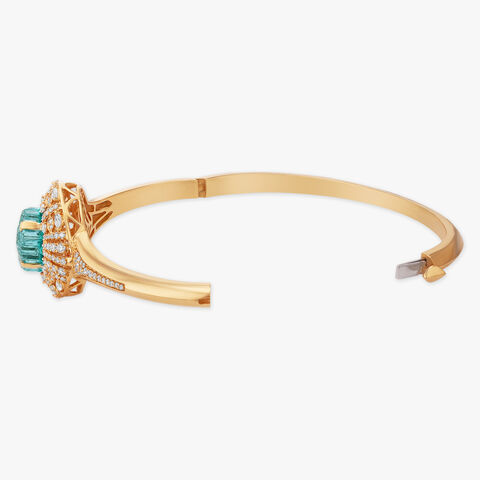 Azure Bloom Diamond Bangle