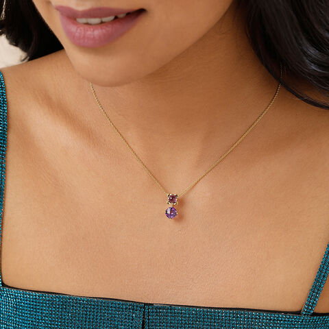 Mystic Mirage 14KT Amethyst Pendant