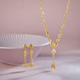 Stately Beads and Tassels Necklace Set,,hi-res image number null