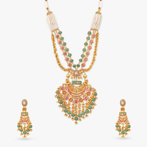 Statement Splendour Gold Necklace Set