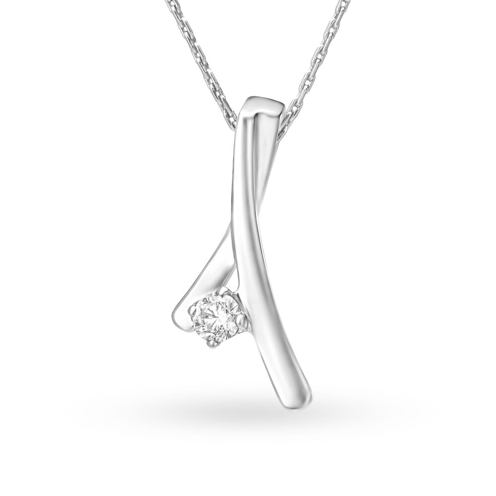 Exquisite 950 Karat Platinum And White Gold And Diamond Pendant