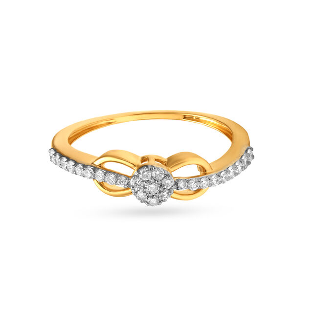 Dainty Bow Inspired Finger Ring,,hi-res image number null