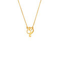 Attractive Om Gold Pendant with Chain for Kids,,hi-res image number null