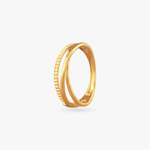 Linear Luxe Gold Ring
