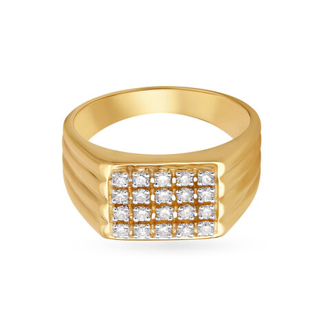 Bold Diamond Finger Ring alternate view 2