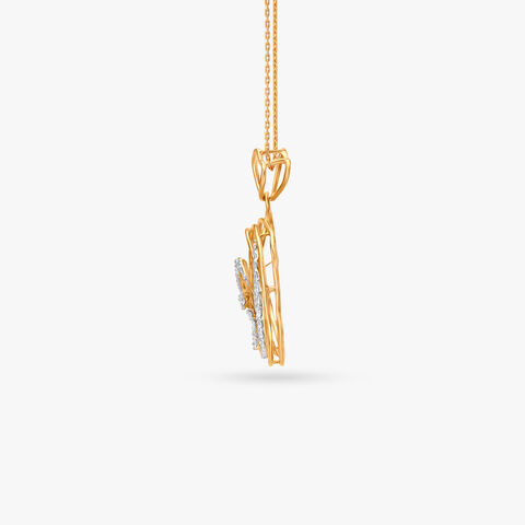 Spiral of Romance Diamond Pendant