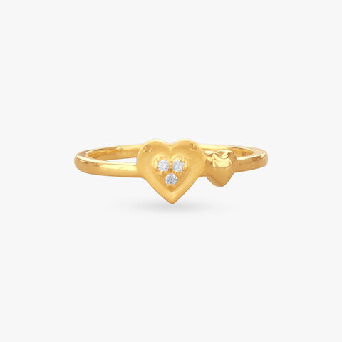 Forever Love Gold Finger Ring