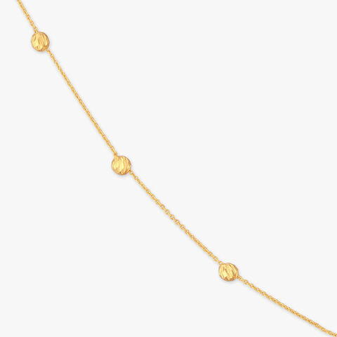 Faceted Bloom Gold Chain for Kids
