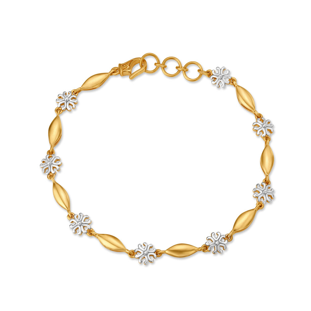 22Kt Beautiful Gold Bracelet For Baby Girl 195VG1244