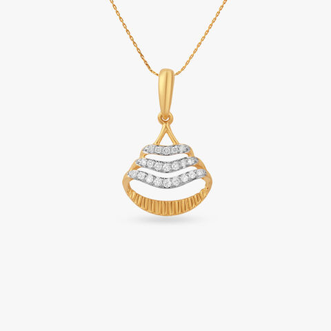 Lumen Tide Diamond Pendant
