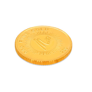 25 GM 24 Karat Lotus Gold Coin