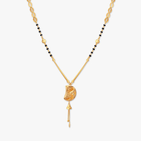 Crescent Bloom Gold Mangalsutra