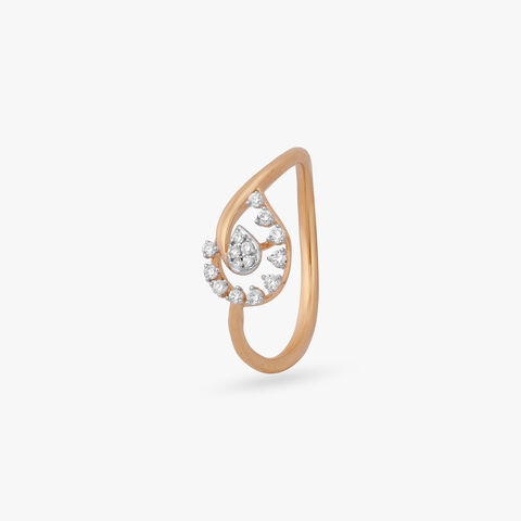 Luminous Arc Diamond Ring