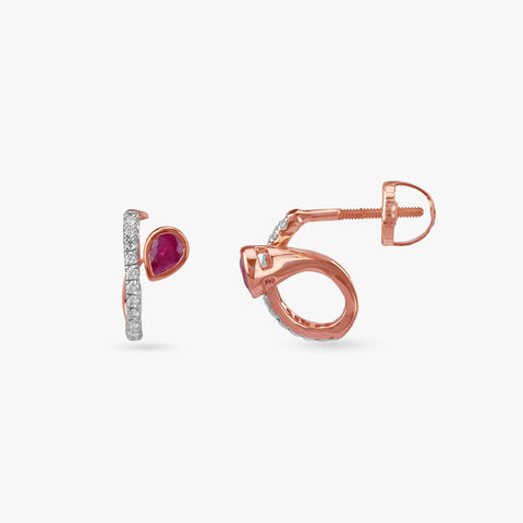 Blushfire Diamond Stud Earrings