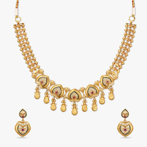 Enchanted Romance Gold Necklace set