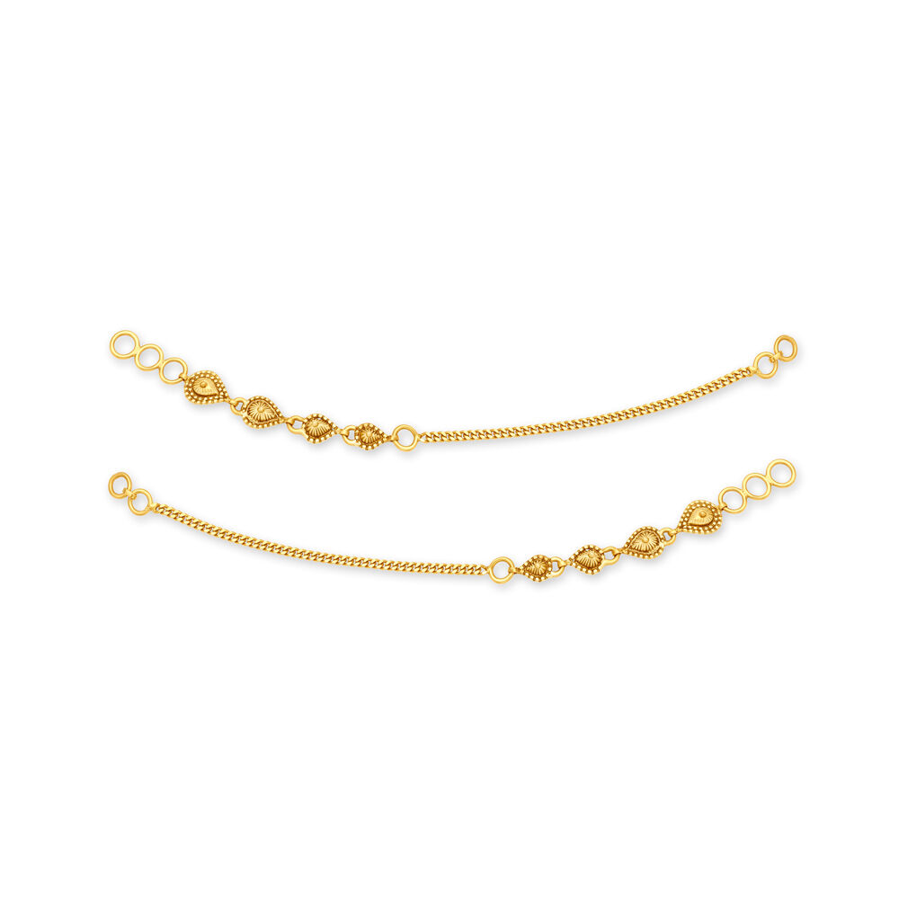 Majestic 22 Karat Yellow Gold Teardrop Mattal
