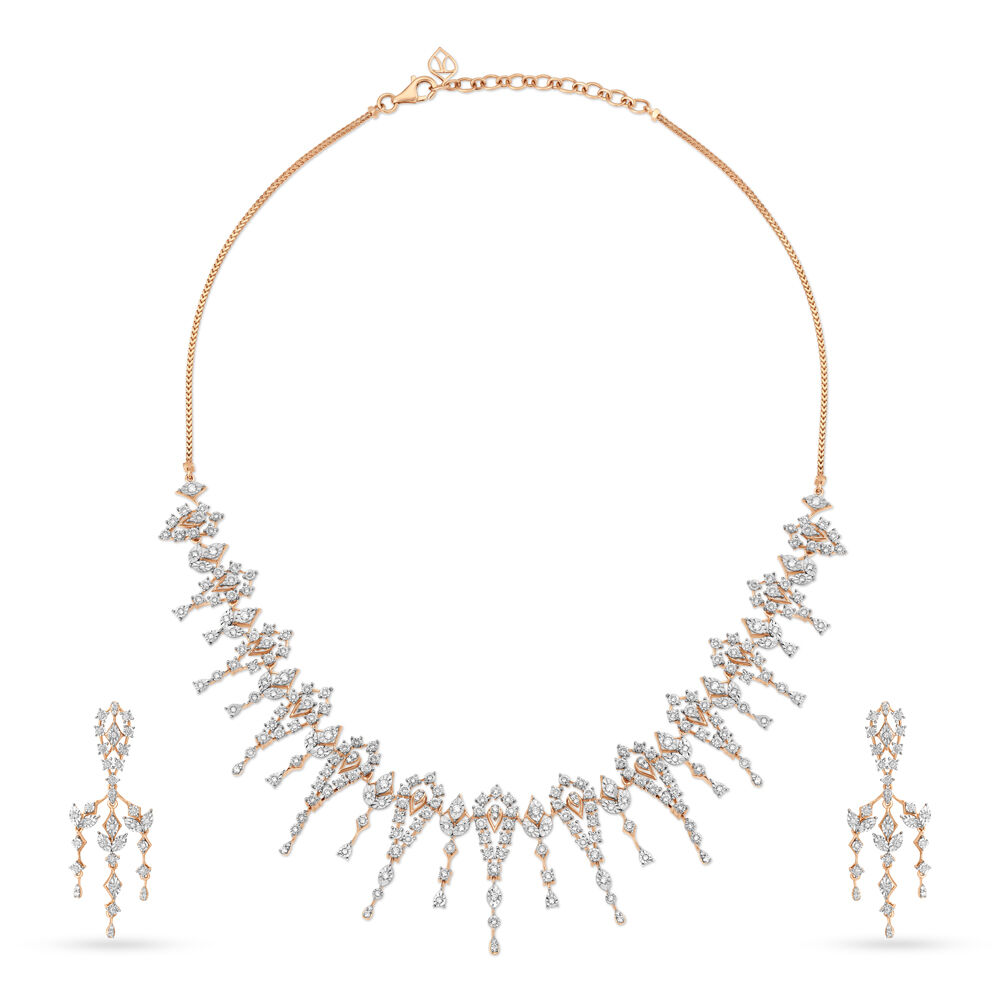 Flawless Diamond Necklace Set