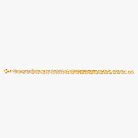 Whispering Leaves Gold Bracelet