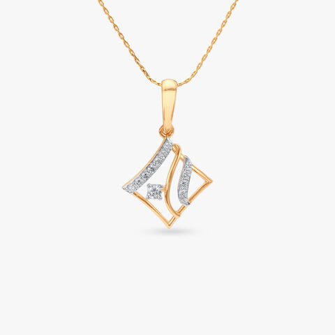 Breezy Twist Diamond Pendant