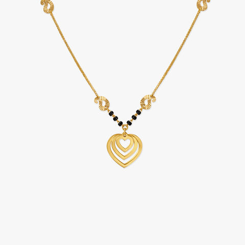 Edgy Hearts Mangalsutra