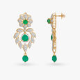 Diamond Drop Earrings with Heart motifs,,hi-res image number null